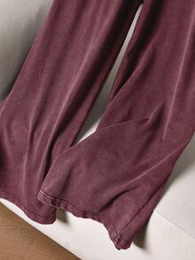 CosyJoli Plus Size Casual Knit Snowflake Straight Leg Pocket Pants, Winter Pants For Women