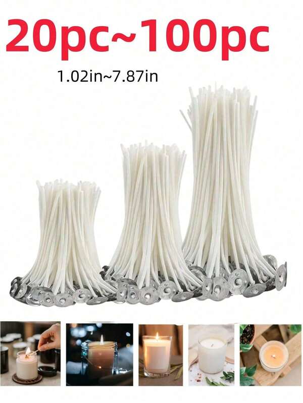 Candle Wicks Modern White Candle Wicks DlYCandleMaking Gifts Birthday Graduation