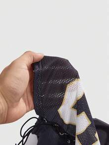 ROMWE Avant 女士街头风运动针织露脐镂空T恤 - 黑色 - 查看 11