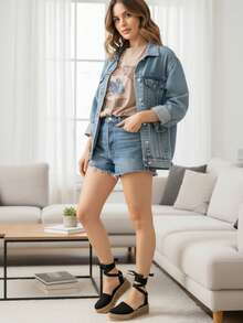 Women Platforms & Wedge Sandals - Black - View 6