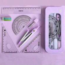 1set Random Color 10th Birthday Party Favors Practical Compass Stationery Set For Elementary School Students, Reward Gifts For Boys And GirlsOffice, School, Drawing,Student,Markers,Stationery,Boys,Girls,School Supplies,Back To School