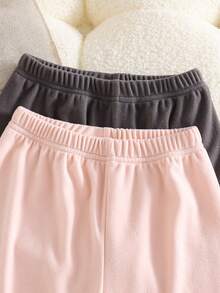 4pcs/Set Girls Soft Comfortable Casual Daily Thermal Underwear Set - Multicolor - View 6