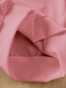 2pcs/Set Infant Toddler Unisex Cherry & Bow Print Long Sleeve Top And Elastic Waist Pants Set, Baby Girls Sweatshirt Outfit, Toddler Bow Cherry Print Top Set, Baby Girls Autumn/Winter Clothing, Baby Girls New Year Outfit Baby Girl Clothes Baby Girl Winter Outfit Cherry Baby Outfit Baby Girl Romper Set Cherry Set Girl - Pink - View 5