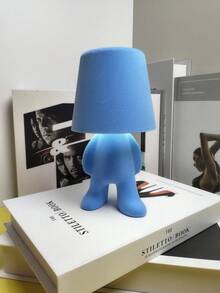 1个彩色创意植绒桌面装饰氛围灯，卧室客厅装饰灯，LED触摸调光节日礼品灯，USB充电氛围夜灯，餐厅酒吧装饰灯，人偶灯，适用于橱柜、电视柜、书架 - 彩色 - 查看 11