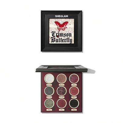 SHEGLAM Cursed Chrysalis Palette 9 Colors Eyeshadow Eyeshadow Palette Creamy Matte Grunge Makeup Gothic Long-Lasting High Pigment Shimmer Eyeshadow Brand Beauty Makeup Face Paint Cosmetic For Women Girls Perfect For Spring Summer Ideal For Y2K Fancy Fashion Suitable For Birthday Mother'S Day Gift Rave Party Ready Best Color