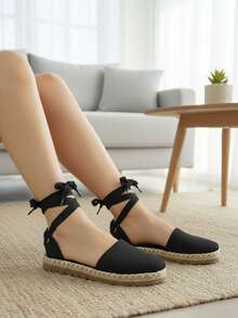 Women Flat Sandals - Black - View 1