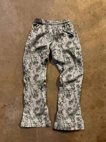 Glimmora 女士休闲树叶印花字母贴布裤，秋季 - 彩色 - 查看 2