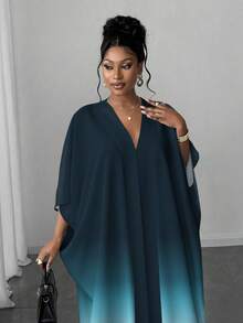 Maweii 这款女士渐变数码印花连衣裙，适合圣诞节、派对、毕业季、返校派对、约会和日常穿着等多种场合。它拥有时尚、优雅、休闲、性感和街头等多种风格。适合秋季、冬季、春季、夏季以及春秋、秋冬季节穿着。短袖连衣裙，休闲连衣裙，派对连衣裙。 - 彩色 - 查看 5