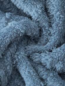 Sparklyn 1 Áo khoác cardigan ngắn có mũ trùm đầu kéo khóa cho bé gái, vải dệt kim họa tiết, mùa thu - Màu xanh lam - Xem 6