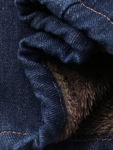 DAZY Tween Girls Thermal Lined Denim Jeans, Fall - Blue - View 8