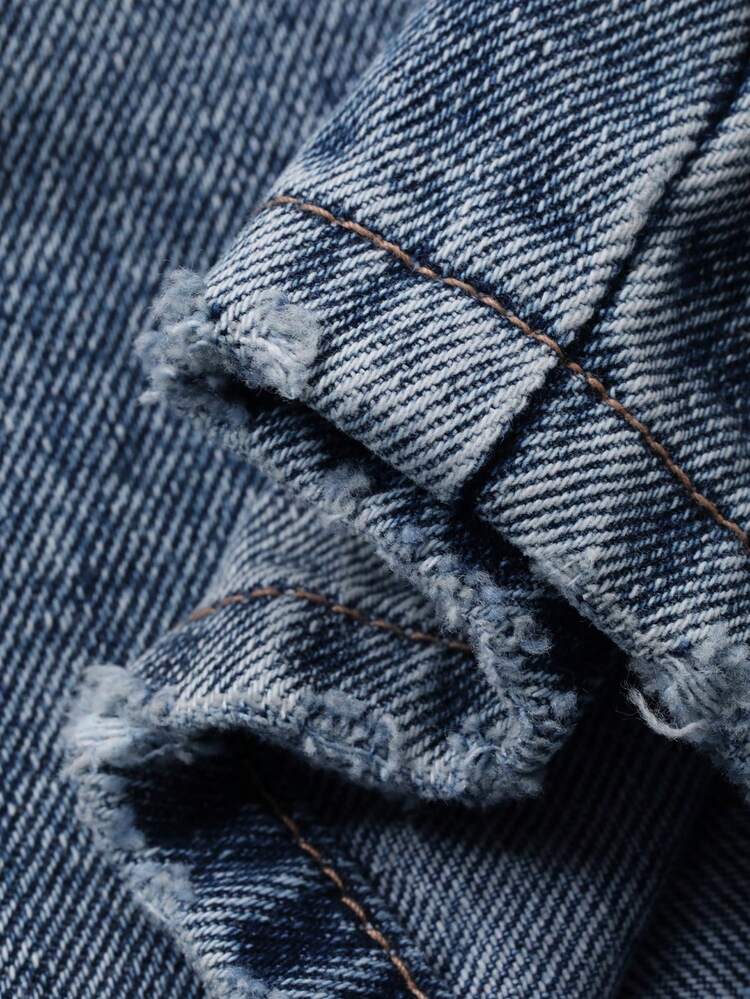 Young Boys' Fashionable Pocket Straight-Leg Jeans