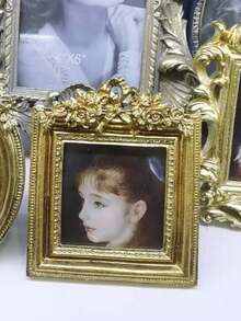 Cirelle Modern Resin Picture Frame, Elegant Tabletop And Sofa Decor Display Stand For Photos, Luxury Desktop Ornament For Home Office