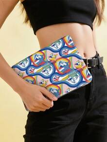 Tom and Jerry Artist x SHEIN 1个可爱卡通iPad保护套，高端质感，柔软防摔硅胶材质，带折叠支架，完美礼物。兼容iPad 10代/iPad 9代（10.2英寸）/iPad Air 5/Air 4（10.9英寸）、iPad（A16）11英寸11代（2025年款），带笔槽，支持自动睡眠/唤醒功能，时尚保护套 - 彩色 - 查看 9