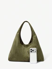 MUSERA 仿麂皮斜挎包，最新款时尚女士麂皮包，完美搭配秋季女装