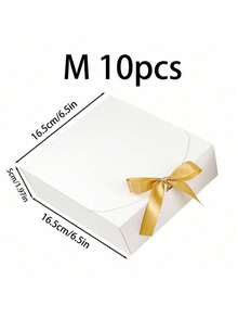 10 cái/5 cái/2 cái - Hộp quà màu trắng có nắp, Hộp quà có ruy băng cho hộp cầu hôn phù dâu, Hộp quà cho đám cưới, quà sinh nhật, tiệc tắm và các bữa tiệc khác, Quà tặng ngày lễ tình nhân, Ngày lễ tình nhân, Bao bì, Sinh nhật, Tự làm, HỘP đựng đồ làm đẹp - trắng - Xem 12
