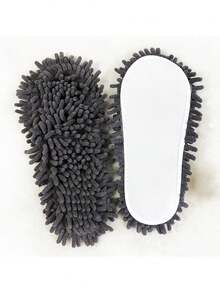 Zapatillas de limpieza de lino removibles y lavables, zapatillas de limpieza unisex - Gris - Ver 6