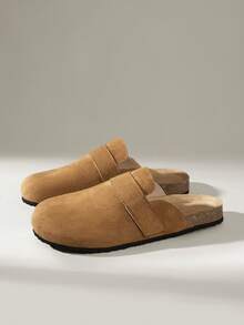 Solecia Women's Casual Slip-On Flat Mules For Christmas - Brown - View 2