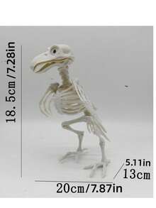 1 Set Realistic Halloween Bat Skeleton Decoration, Scary Bat Skeleton, Haunted House Stage Prop, Home Decor Hanging Ornament, Suitable For Halloween Party Background - Multicolor - View 13