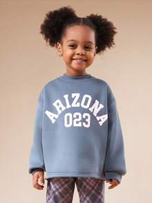 SUMWON Arizona 023 大学风印花卫衣搭配紫色格子阔腿喇叭裤，适合秋冬季休闲度假穿着。 - 棕色 - 查看 3
