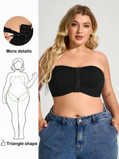 Truni Fall Clothes For Women,WinterFront Zip Plus Size Minimizer Padded Bra Tank Top