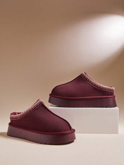 SHUZIA Women's Casual, Comfortable Classic Platform Ultra Mini Ankle Boots For Warm For Christmas Valentine's Day