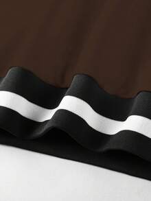 Aesthetic Post 美学帖——男士休闲宽松V领卫衣 男士Y2K服装 男士图案字母卫衣 棕色V领套头衫 男士棕色套头衫 男士V领卫衣 - 棕色 - 查看 8