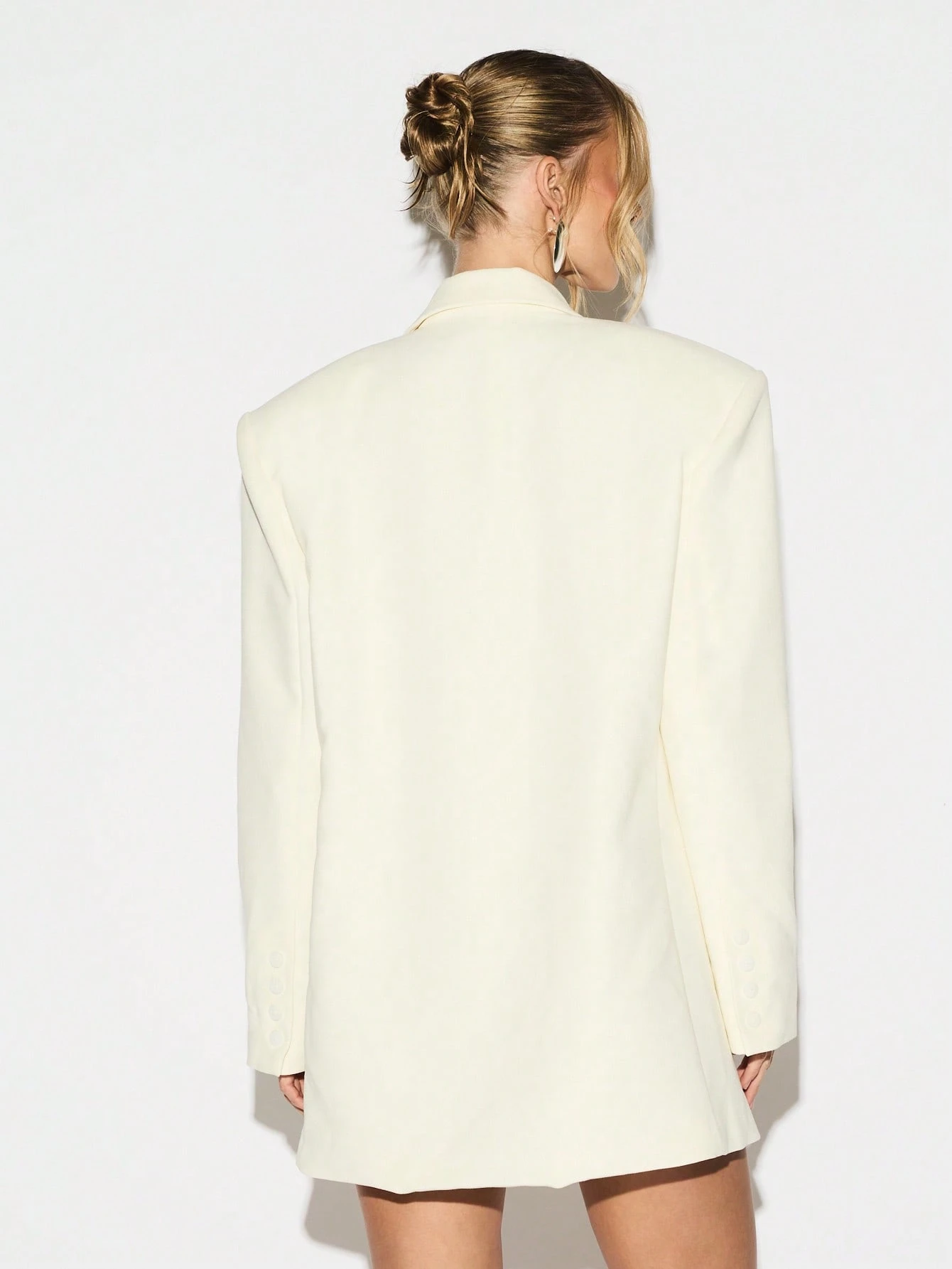 KIZN Double Breasted Wrap Front Blazer Dress