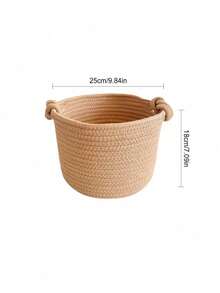 A Super Solid Color Thick Foldable Laundry Basket, Dirty Clothes Basket, Blanket Basket, Hand Woven Basket With Auspicious Buckle Handle, Used For Storing Clothes, Blankets, Quilts, Pillows, Toys, Miscellaneous Items, Shoes Can Be Used In Bedrooms, Laundry Rooms, Corridors