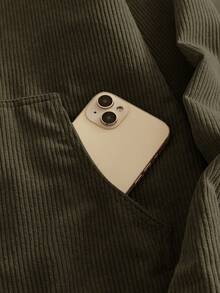 HIMLAND Men's Casual Corduroy Collar Jacket, Suitable For Everyday Wear