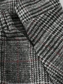 GlowEve CURVE Váy chữ A kẻ caro thanh lịch, giản dị, cỡ lớn cho nữ, mùa thu/đông - Rỉ Nâu - Xem 4