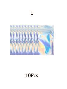 Self Sealing OPP Bags Pouches Laser Iridescent Zip Lock Bag Repeatable Packaging Jewelry Retail Bag Pouches Bags Gift Wrapping Bags,Christmas - Multicolor - View 14