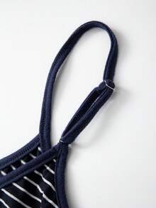 GlowEve CURVE Áo khoác cardigan dệt kim màu trơn cỡ lớn, cài nút phía trước, dây rút trang trí kẻ sọc, kiểu dáng thanh lịch, thích hợp mặc đi làm hàng ngày. - Màu xanh hải quân - Xem 5