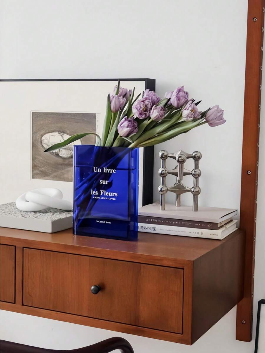Bình hoa treo tường, Trang trí kệ sách dễ thương, Bình hoa độc đáo cho người yêu sách, Bình hoa Acrylic mang hương vị nghệ thuật và văn hóa dùng để trang trí văn phòng tại nhà, Sách về hoa Ngày lễ tình nhân, Đám cưới, Sinh nhật, Trang trí mùa thu cho ngày lễ tình nhân