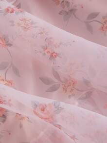 SHEIN MOD 复古宫廷浪漫粉色蛋糕裙，鸡尾酒会礼服，女士节日服装，情人节 - 粉色 - 查看 3