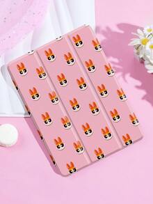 THE POWERPUFF GIRLS X SHEIN Bao da iPad hoạt hình dễ thương, họa tiết cao cấp, chất liệu silicon mềm mại, chống rơi, có chân đế gập, quà tặng hoàn hảo. Tương thích với iPad thế hệ thứ 10/iPad Air 7 11 inch/iPad Air 5/Air 4 10.9 inch, iPad Air 6 11 inch, có ngăn đựng bút, hỗ trợ nắp tự động ngủ/thức, ốp lưng bảo vệ thời trang - Nhiều màu - Xem 1