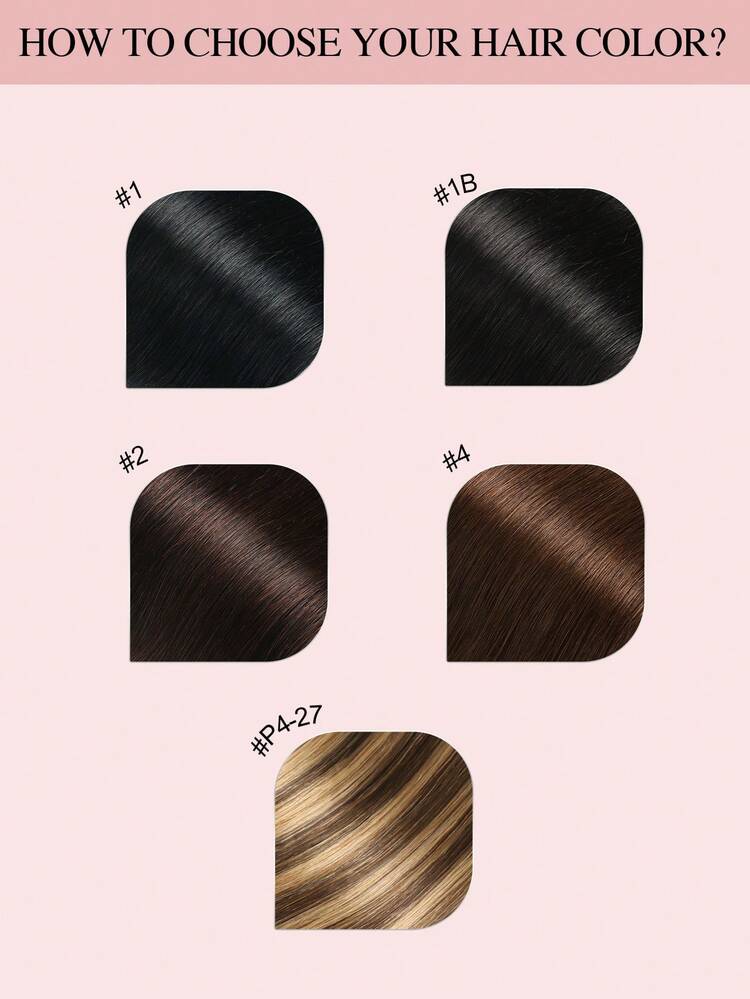 9AM Hair Seamless Hair Extensions Body Wave Classical Seamless PU Straight Clip In Hair Extensions Remy Human Hair 8 Pcs Per Set With 18 Clips Double Weft Clip In Human Hair Extensions PU Hair Extensions Invisible Hole PU Hair Weft Sport Vacation Travel Festival Prom Outdoor Cosplay Campus - S1B - View 10