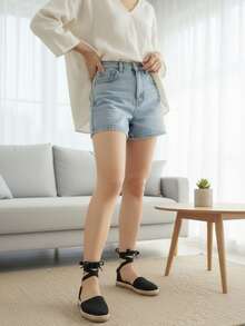 Women Flat Sandals - Black - View 4