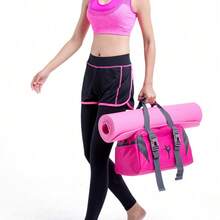 1件装男女通用旅行包、健身包、手提轻便行李包、瑜伽包、大容量户外商务旅行收纳行李包、单肩包 - 彩色 - 查看 2