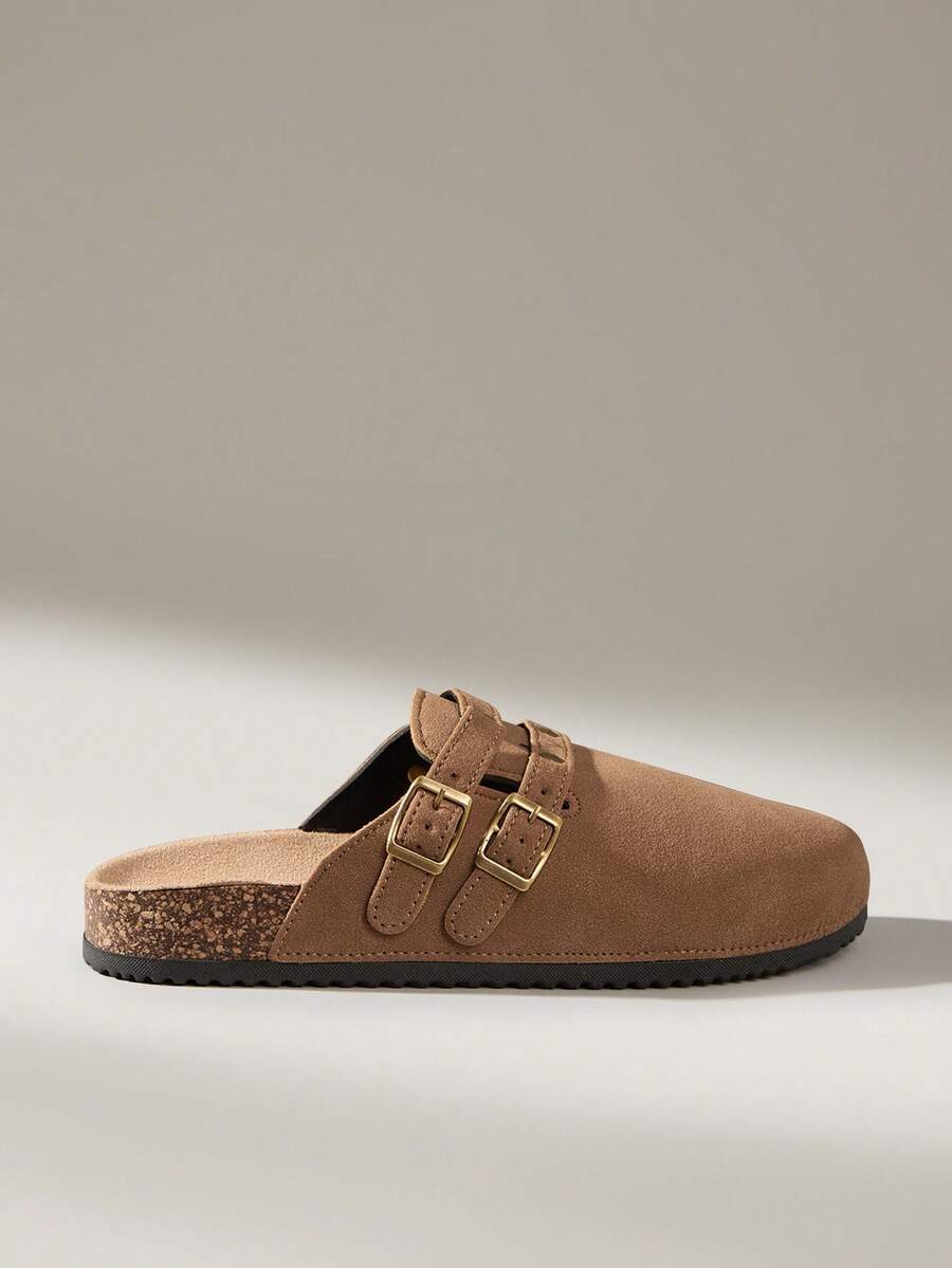 Solecia Mocasini sport casual pentru femei cu cataramă - Cămilă - Vizualizare 1