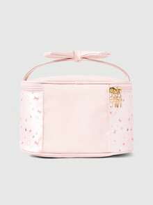 ROMWE Kawaii Fashionable Small Cat, Musical Notes, Stars, Polka Dots, And Bow Pattern Portable Large-Capacity Makeup Bag 1719682 - Multicolor - View 4