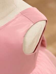 Váy bé gái đính nơ vải tuyn màu hồng thanh lịch và dễ thương - Nhiều màu - Xem 3