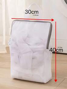 1 cái, Túi treo đồ lót treo tường để đựng tất, đồ trang trí tủ quần áo, đồ lót, đồ lưu trữ, đồ dùng sinh hoạt, ký túc xá sinh viên, túi lưới treo tường - trắng - Xem 4