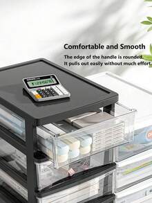 1PC Small Clear Desktop Organizer Dustproof Waterproof And Drop-Resistant High-End Atmosphere Is Convenient For Storage And Takes Up Little Space Suitable For Office Storage Outdoor Tool Storage School Supplies Storage Kitchen Storage Bath Storage Cosmetic Storage And Other Items Storage - Multicolor - View 8