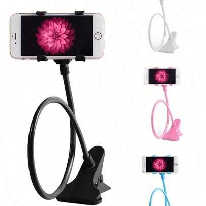 1个通用型手机鹅颈支架，可灵活弯曲，适用于床、桌子、桌面，可360°旋转，兼容和安卓手机，是生日、送给家人、朋友的礼物。适用于办公室、宿舍和家庭使用，也可作为手机支架或床用手机支架。
