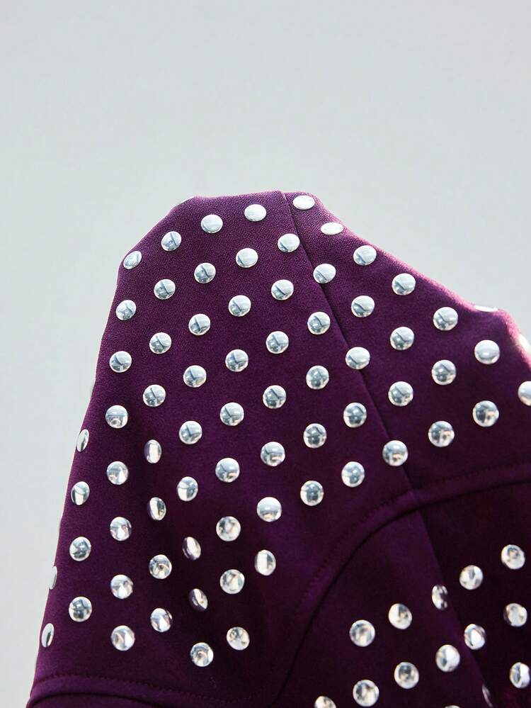 SHEIN Maija Women's Polka Dot Halter Neck Top, Suitable For Urban Commute, Office, Business Casual, Party, Dating, Elegant Summer Top