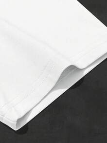 Manfinity EMRG 男士休闲字母印花短袖T恤，夏季 - 彩色 - 查看 4