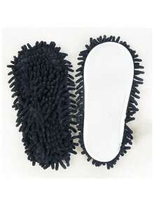 Zapatillas de limpieza de lino removibles y lavables, zapatillas de limpieza unisex - Gris - Ver 13