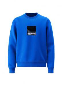 Karl Lagerfeld Men's Sweatshirt Blue - Klj Blue - View 4