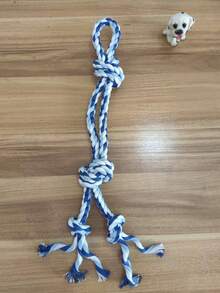 1pc Random Color New Pet Rope Toy Dog ​​Chew Rope, Dog Teething Chewing Durable Cotton Rope, Teeth Cleaning Toy, Extra Large And Thick Rope, Pet Interactive Toy, Tug-Of-War Dog Chewing Toy, Suitable For Medium And Large Dogs