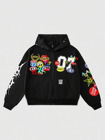 Street Life Jungen Sweatshirt mit glitzerndem Paillettendruck, locker geschnitten